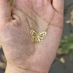 گردنبند لیزری مدل پروانه - Image 3