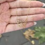 گردنبند لیزری مدل پروانه - Image 4